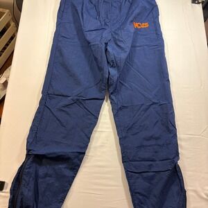Vols Vintage Mens Navy Blue Nylon Track Pants Joggers Zip Ankle Tennessee Uni XL